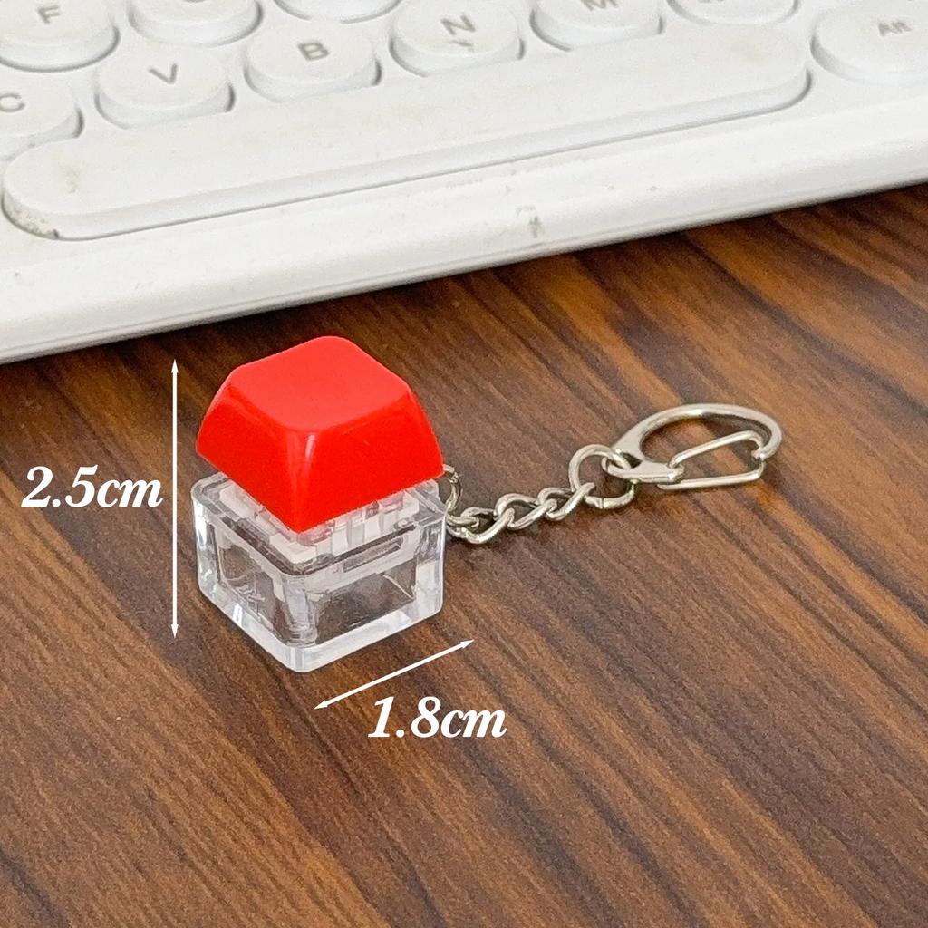 2025 New Creative Button Keychains Give To Friends Sand Sculpture Parody Decompression Pendant Luminous Keychain