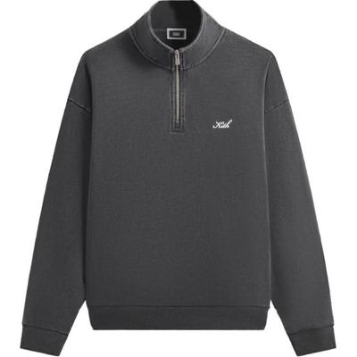 FW24 Nelson Quarter Zip Серия Осень 2024 Воротник-стойка Молния Повседневная Спортивная Куртка с Длинным Рукавом Мужские куртки Углерод KHM032391-016