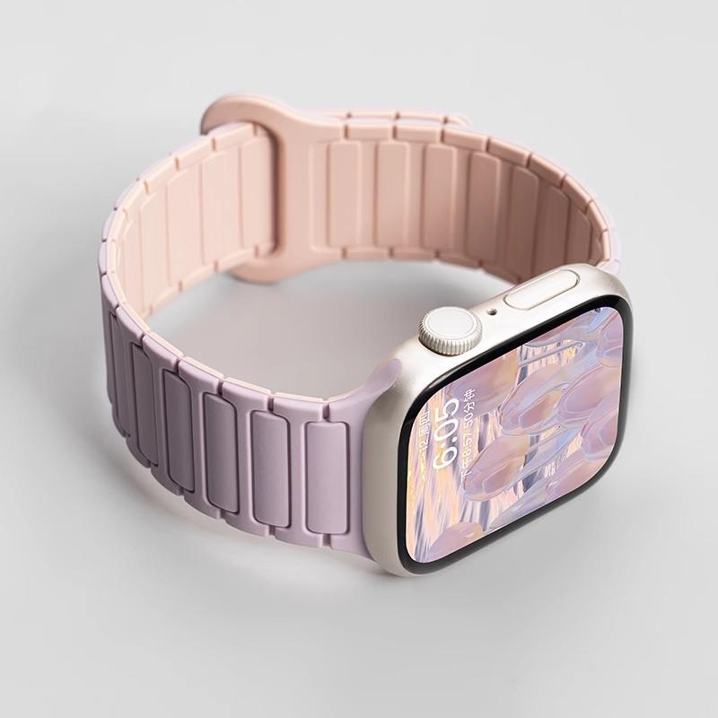 Силиконовый ремешок Jingyi для Apple Watch S7/S8/S9/S11 и iWatch10 с магнитной застежкой