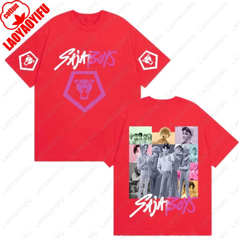 Kpop Saja Boys Охотники на демонов 2025 Фильм Графические Хлопковые Футболки Мужские Женские Эстетическая Мода Смешные Футболки Повседневный Хип-хоп Популярные Топы
