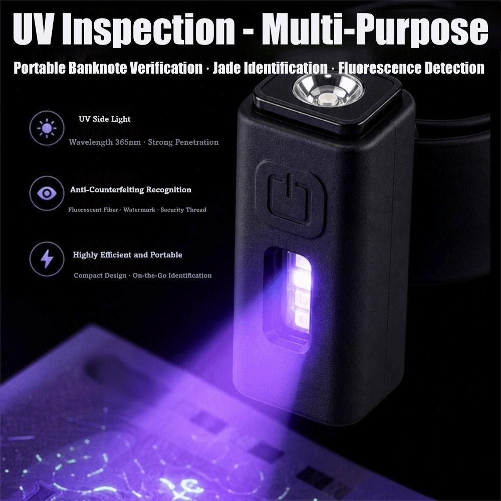 Dual Light Source Wrist Work Light Dual Source Mini Portable Torch Hands-Free Flashlight  Camping