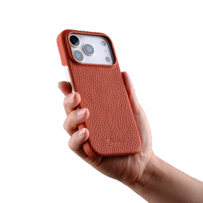 Melkco Genuine Leather Magnetic Phone Case IPhone 16 17 18 Pro Max MagSafe Compatible