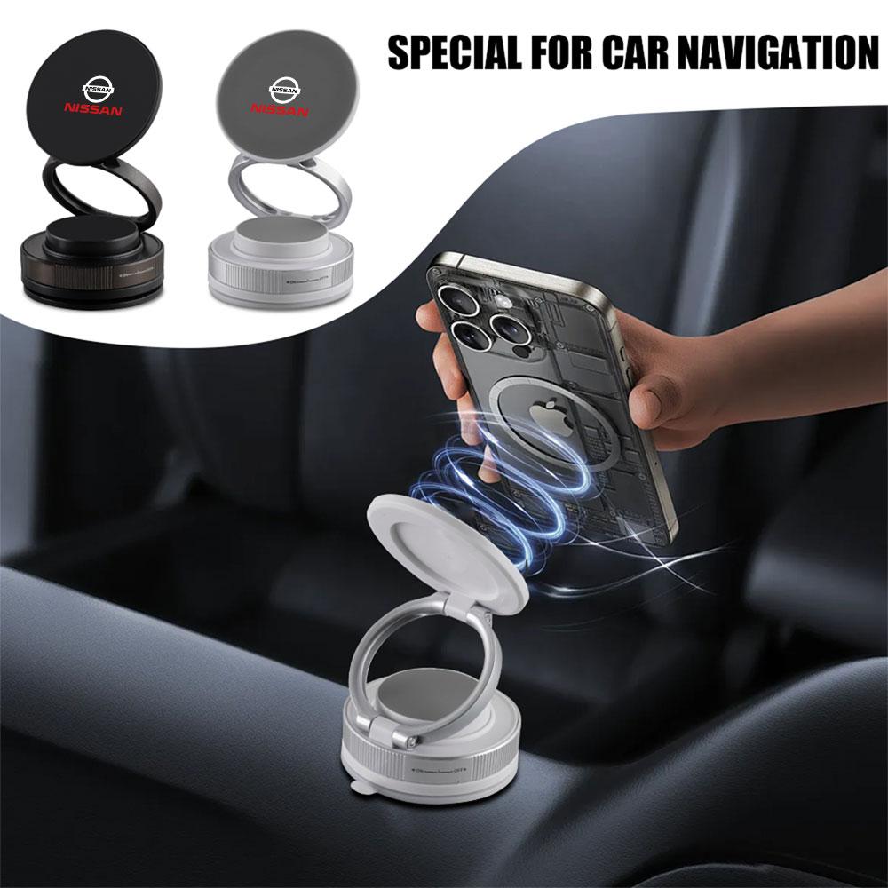 ATY1 Folding Strong Magnet Phone Holder 360°Rotation Mobile Holder Valve Cap For Nissan Nismo X-Trail Almera Qashqai j10 Teana Rogue