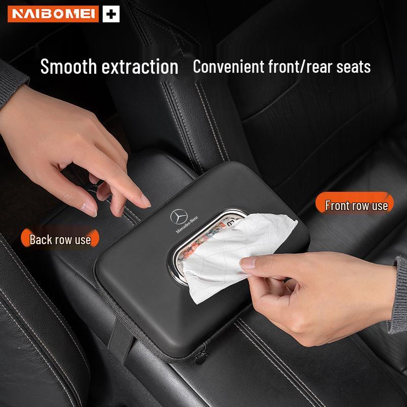 Mercedes-Benz Tissue Box Holder for Armrest (E-Class, C-Class, A-Class, S-Class, GLA, GLB, GLC)