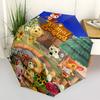 1 шт. Складной портативный зонт Animal Crossing с автоматическим открытием/закрытием и 8-реберной конструкцией для женщин/мужчин, всесезонное использование 0901134