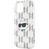 Karl Lagerfeld Klhcp15Shklpcht Iphone15 / 14 / 13 6.1 Transparent Hardcase Iml Choupette Head & Monogram