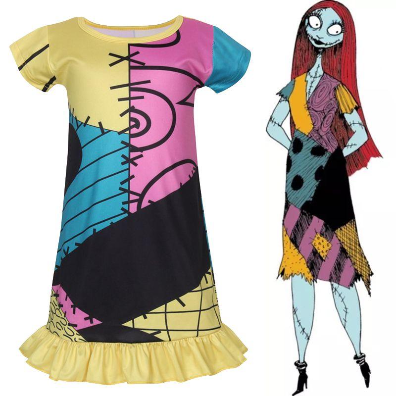 Whimsical Sally Costume From Nightmare Before Christmas Ideal For Kids Halloween Celebrations
