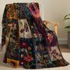 Vintage Flannel Blanket Soft Blanket Suitable Sofa Bed Office Trip Christmas Birthday Present