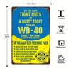 Тогда используйте WD 40 Жестяная табличка Смешная цитата Гаражная настенная табличка Юмористические надписи Декор для мужской пещеры Металлическая табличка Идеальный подарок для друзей, влюбленных