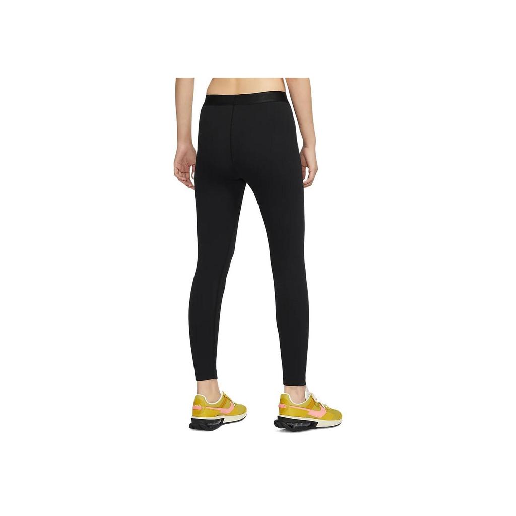 Nike Женские леггинсы в рубчик с высокой талией, черные DM6072-010