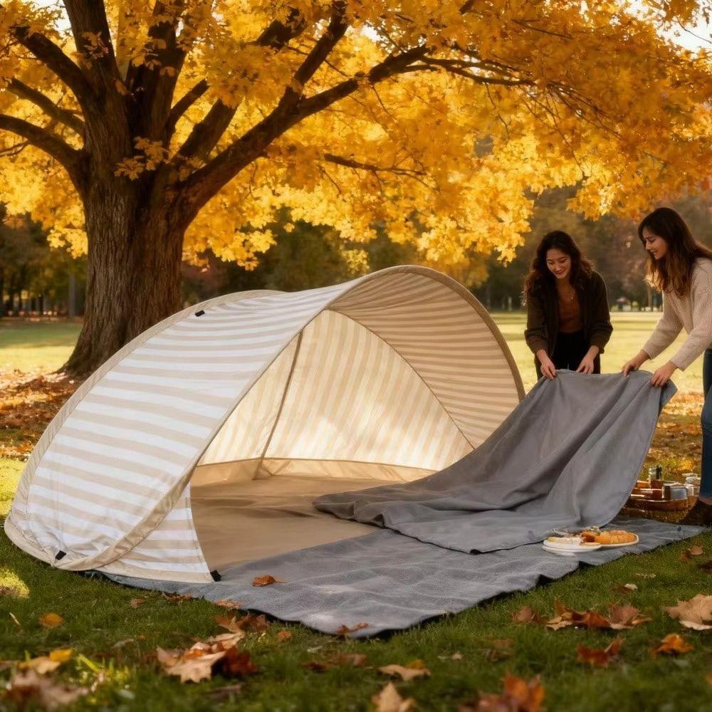 Compact Pop Up Beach Tent Breathable Outdoor Canopy Instant Opening Sun Shelter Picnic