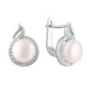 Silver Earrings with Natural Pearls (2079064)