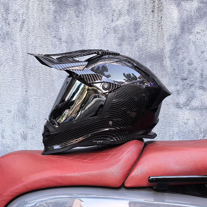 LVS Взрослый шлем для мотокросса фулфейс кросс-шлем с 800 внедорожными шлемами, сертификация DOT, двойной визор, в комплекте