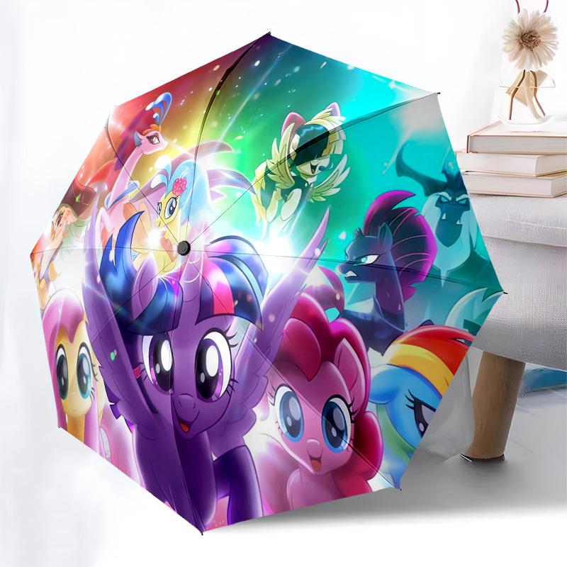 1pc My Little Pony Themed High-quality Umbrella,Automatic Opening and Closing Umbrella,Multi-functional Umbrella G0811358