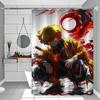 Zenitu Bathroom Shower Curtain Shielding Partition Shower Curtain Quick Dry Can Be Scrubable Light Opaque Bath