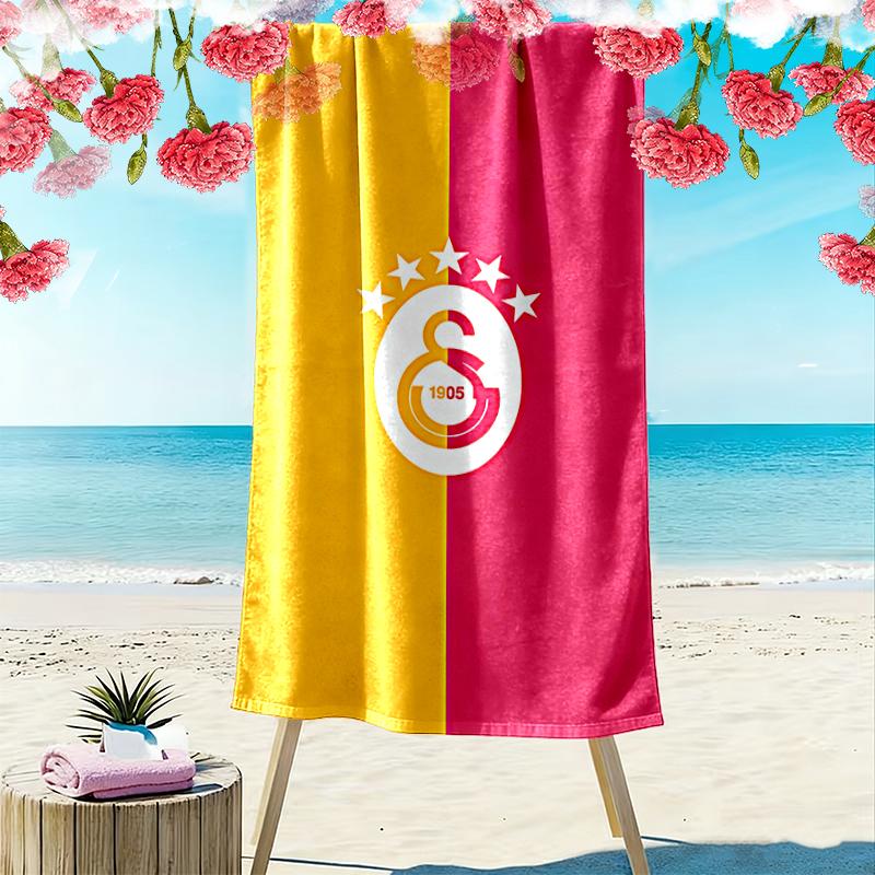 1pc Galatasaray SK Beach Towel, Outdoor Beach Towel Ideal Beach Necessities and Vacation Items