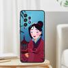 Аниме Девушка Мулан Крутой Для Samsung A53 A52 A33 A32 A51 A71 A21S A13 A73 A50 A22 A23 A03 A72 A54 A12 5G Черный TPU Чехол Для Телефона