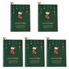 5pcs Creative Merry Christmas Greeting Cards Kid Cartoon Blessing Christmas Card New Year Postcard Gift Christmas Decor