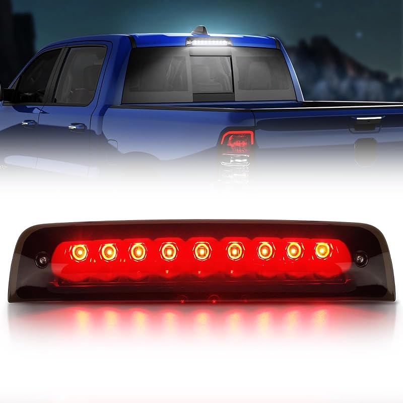 SUPAREE Third Brake Light Fit For 2014-2018 GMC Sierra/C-Hevy Silverado 1500 2500HD 3500HD LED 3Rd Brake Light Accessories Red LED Strobe Rear 3Rd