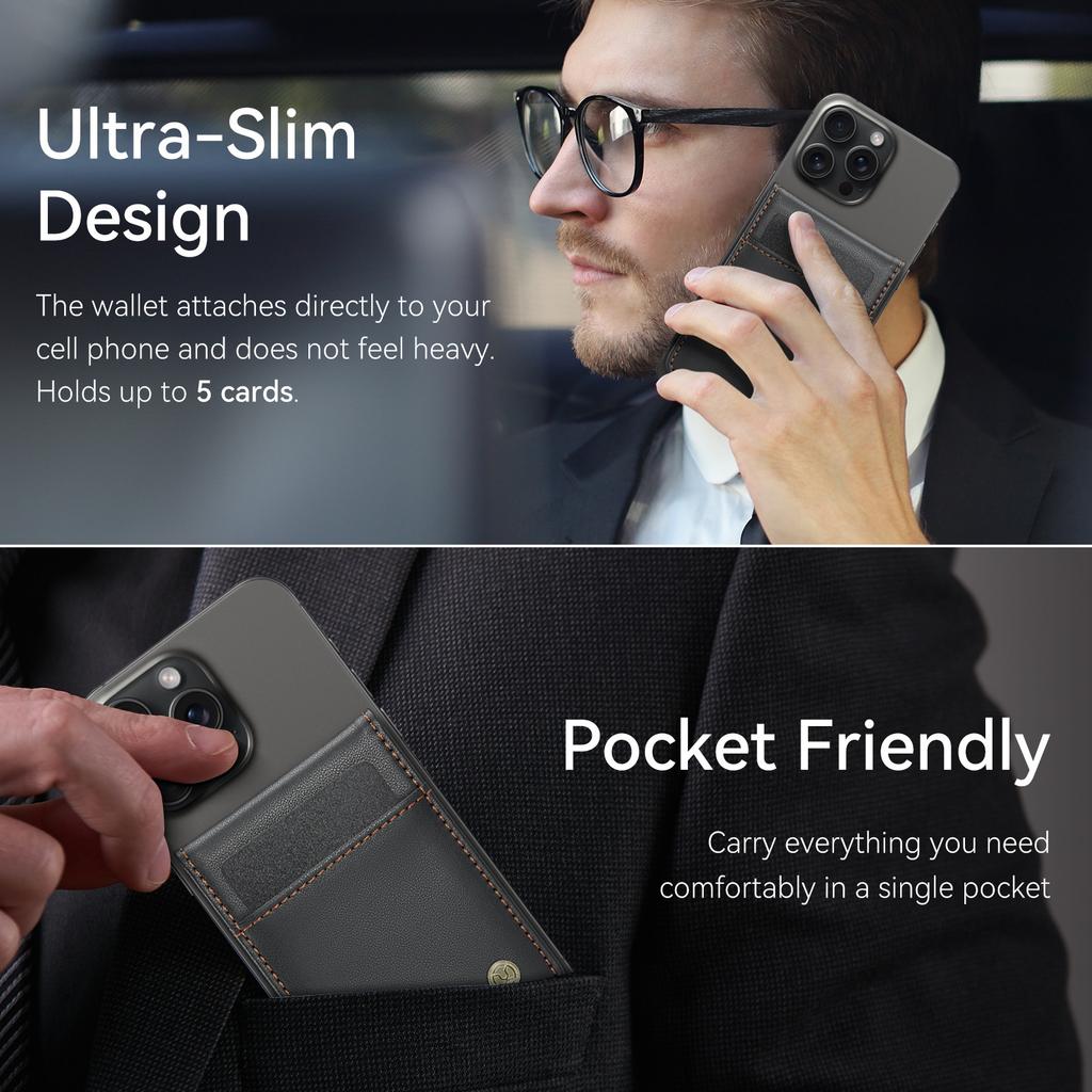 Магнитный чехол-картхолдер с кольцом MagSafe подходит для серии iPhone17/16/15 Apple 14/13/12 противокражный чехол из матовой кожи