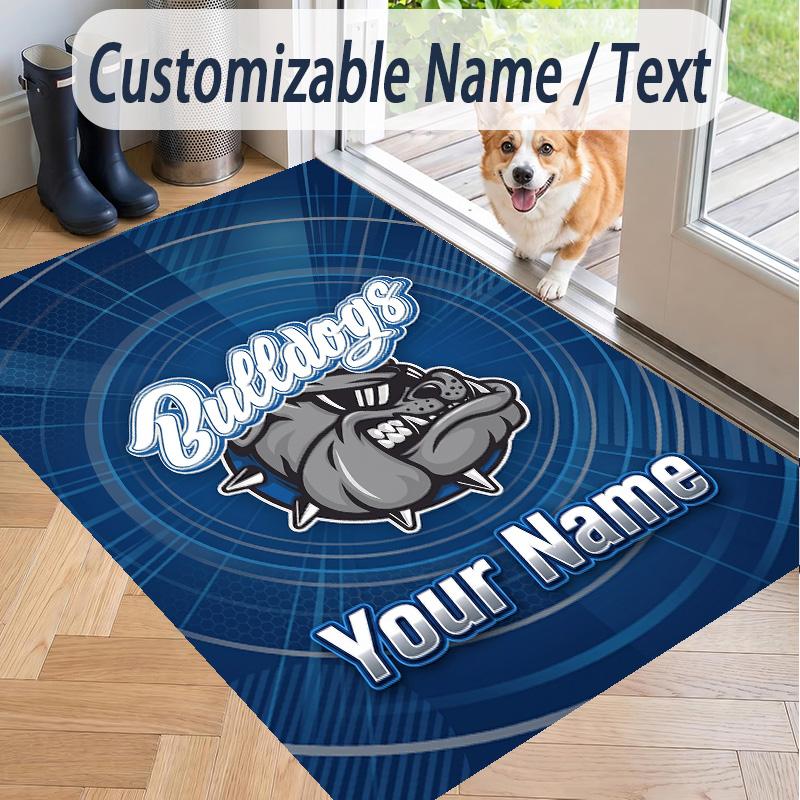 Custom Text Printed Rug Canterbury-Bankstown Bulldogs Non Slip Floor Carpet For Home Room Decor