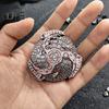 7-In-1 Metal Dice Fidget Spinner Portable Vintage Heavy Duty Zinc Alloy Fingertip Gyro Compass Dice RPG Board Game Prop Birthday Gift