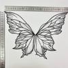 Сетчатая вышивка бабочки патчи органза кружево большая бабочка своими руками аппликация шитье свадебное платье одежда декор аксессуары