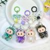Colorful Cute Figurine Keychain - Lightweight Plastic Hanging Accessory for Children and Collectors