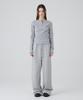 DANGLEDROP Dgdp Square Logo Slim Fit Long Sleeve_Melange Grey