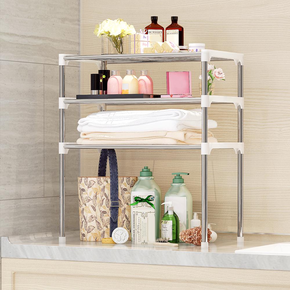 3-Tier Multi-functional Kitchen Storage Shelf Rack Microwave Oven Shelving Unit