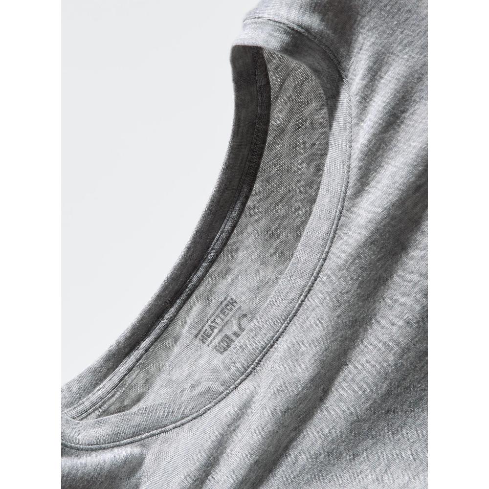 Uniqlo HeaTTech Кашемировая смесь Футболка с круглым вырезом