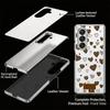 Чехол-коллаж со стикерами-сердечками INS Для Samsung Z Fold 8 Ultra 7 6 5 Роскошная Плакированная Кожаная Накладка Жесткий Чехол Для Телефона Для Galaxy Z Fold8 Fold7 Fold6