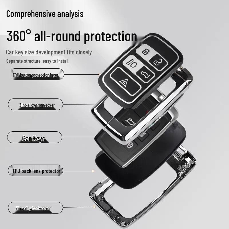 Чехол для ключа Land Rover Range Rover: Защитный чехол для Evoque, Defender 110, Discovery 4/5, Sport, Freelander