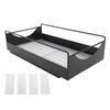 Pull Out Cabinet Organizer Carbon Steel Smooth Sliding Silent Slide Out Pantry Shelves for Bathroom Wardrobe