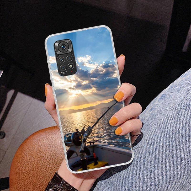 Offshore Angling Fishing Fish Rod Phone Case For Xiaomi Redmi Note 15 14 13 12S 12 11 Pro Plus 14S 11S 11E 10 10S 11T 5G Persona