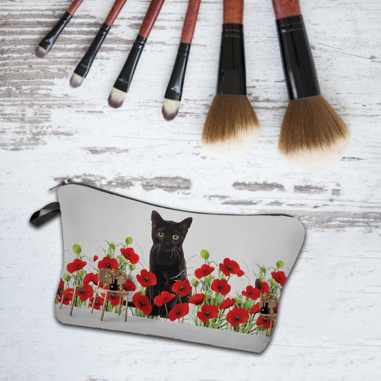 Косметичка с 3D-принтом Портативная квадратная многофункциональная дорожная сумка большой емкости