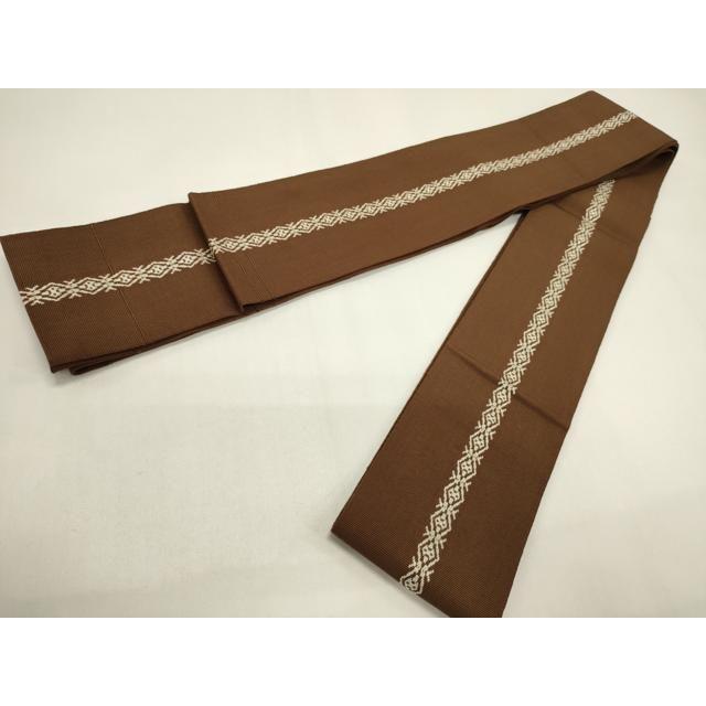 Used Heiwaya Kimono Men's Hakata Obi Double-sided Square Obi Mamichi Presentation Pattern CABF0305ak