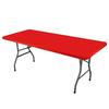 Polyester Rectangular Elastic Universal Tablecloth Protective Cover For Home Parties, Banquets, Picnics, Wedding Decorations