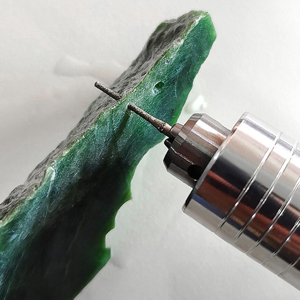 5 шт. 0,8-2,5 мм Алмазные сверла 2,35 мм хвостовик Для стекла Нефрита Янтаря Стекла Алмазная пробойная игла