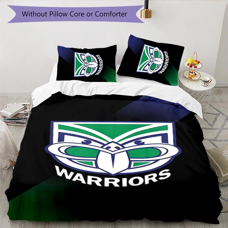 New Zealand Warrior 3pcs Bedding Set Duvet Cover Closure Includes 1 Duvet Cover & 2 Pillowcases for All Seasons Bedroom Home Dorm Decor