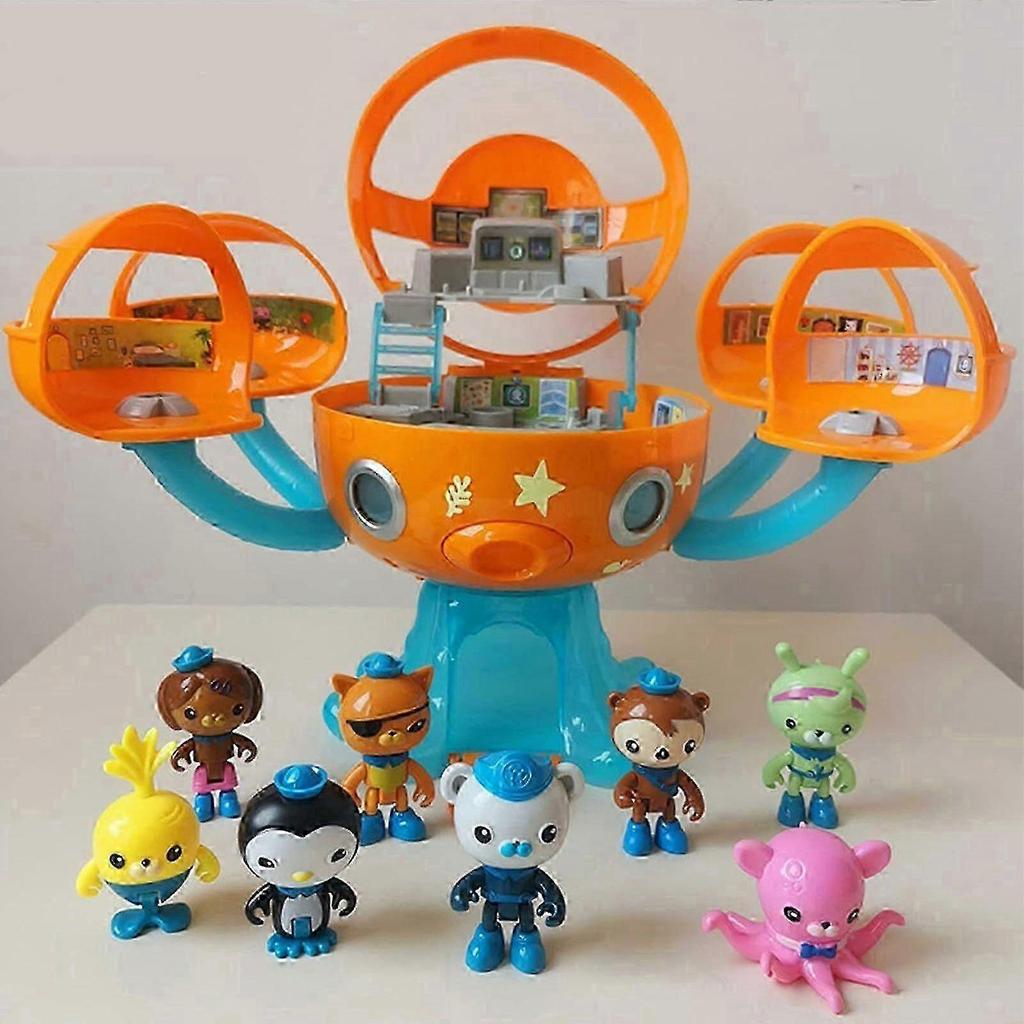 The Octonauts Happy Castle toy set Octopus Castle with sound and light effects; Buck character role-play set for boys and girls