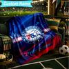 1PC Custom Name Blanket 76ers Basketball Team Flannel blankets Patterns Throw Blanket All-Season Soft Gift for Couch, Bed, Camping, Birthday gifts