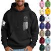 Мужская свободная толстовка с капюшоном и принтом флага, мужская повседневная модная спортивная толстовка