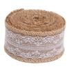 2 Rolls 5m Beautiful Linen Lace Roll Ribbon Home Christmas Wedding DIY Accessories