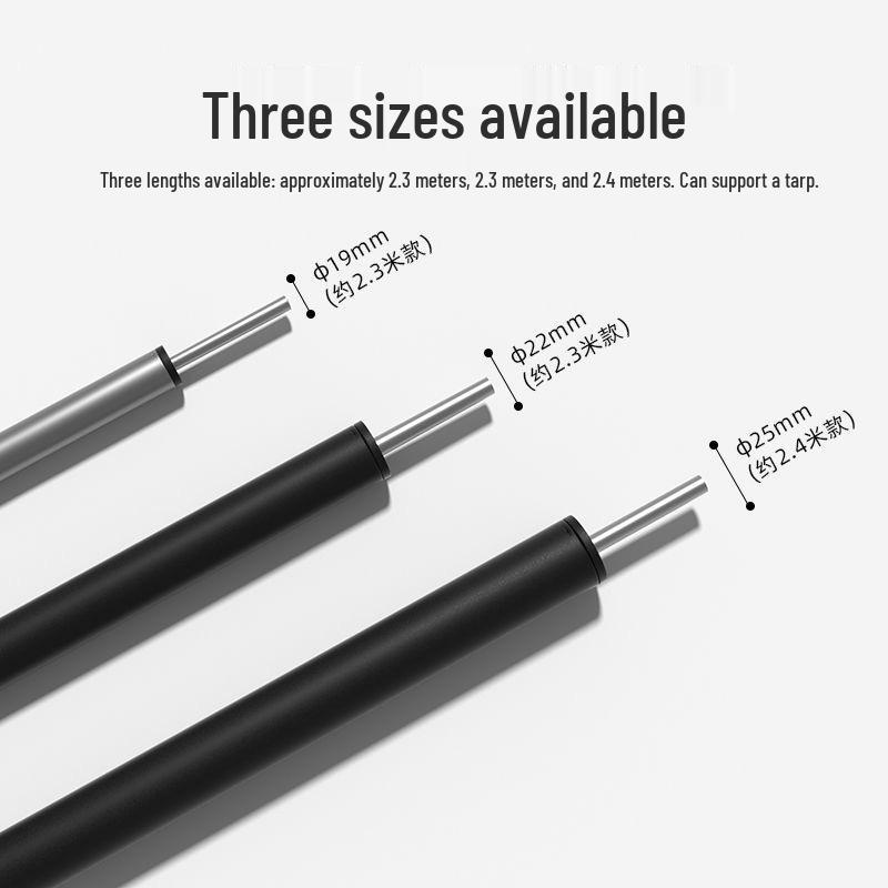Прочные наружные палаточные опоры Железные навесные шесты для кемпинга