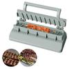 Manual Kabob Mould Portable Reusable Barbecue Meat Skewer Machine Easy BBQ Skewer Maker Kebab Preparation BBQ Tool