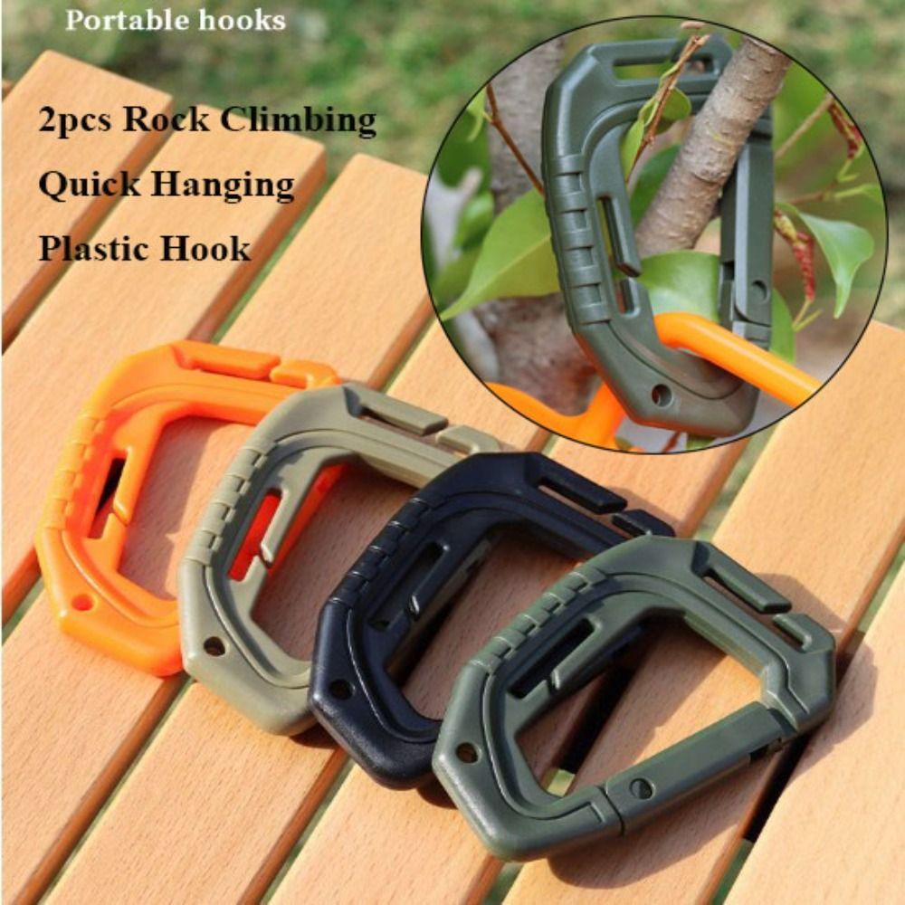 2 шт. 4 цвета быстроразъемная пряжка для подвешивания 90*58 мм пластиковый крючок новые большие D-образные крючки наружные инструменты