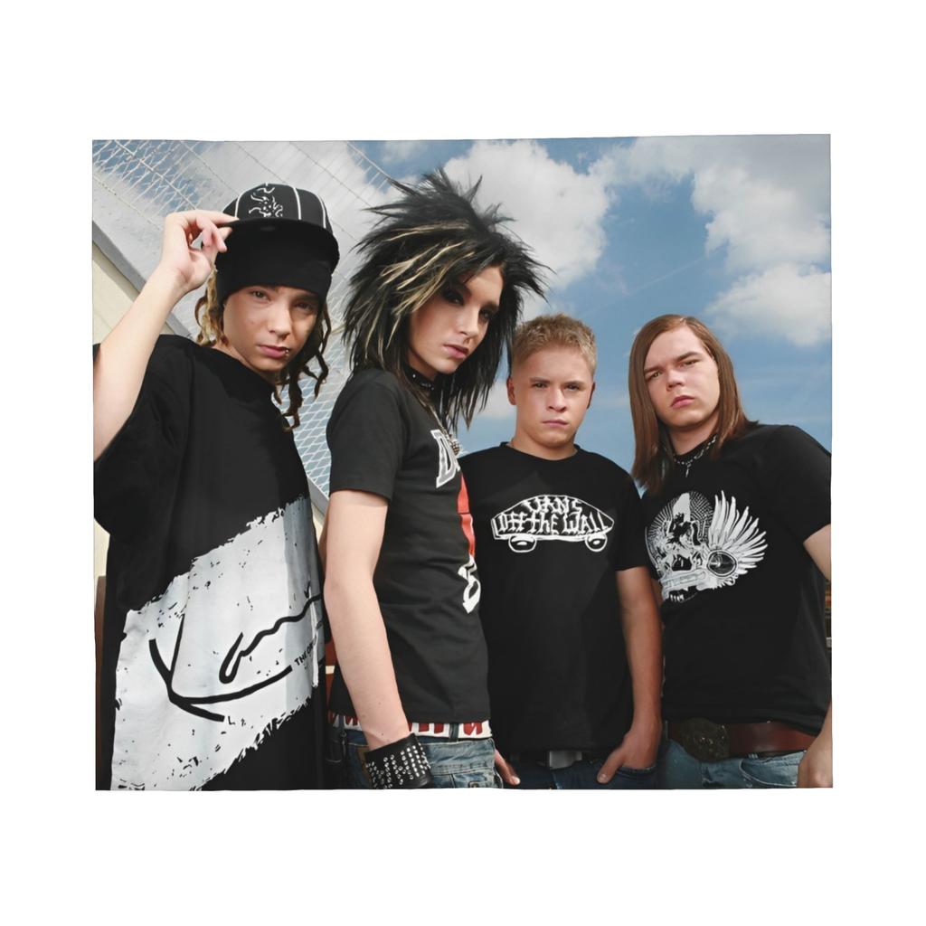 Пледы с изображением группы Tokio Hotel Фланелевые Весна Осень Дышащие Супер Мягкие Пледы для Кровати Автомобиля Постельное Белье Пледы