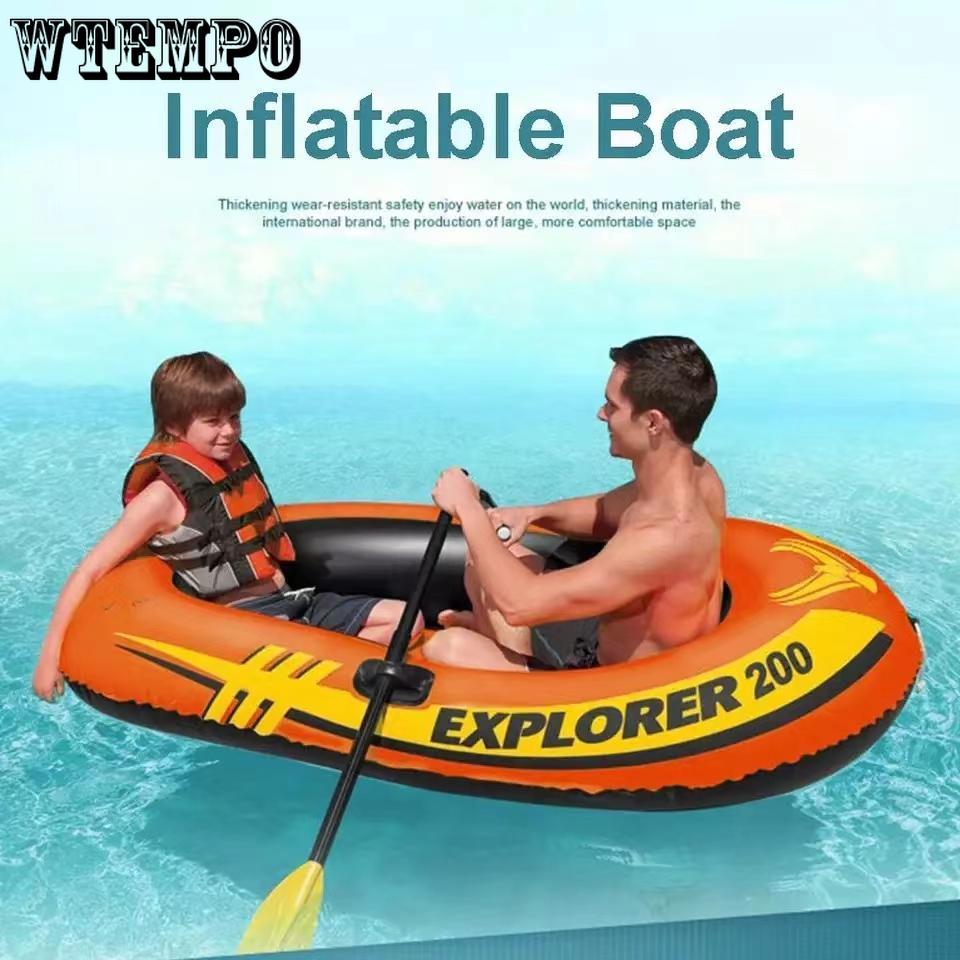 Лодка для приключений на 2 человека, надувная лодка, каяк, лодка для ручной гребли, рафтинга