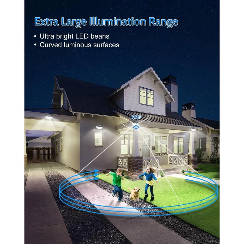 Светодиодный солнечный светильник, наружный, 115 светодиодных прожекторов, IP65, водонепроницаемый датчик движения, индукционный солнечный прожектор, 3 режима